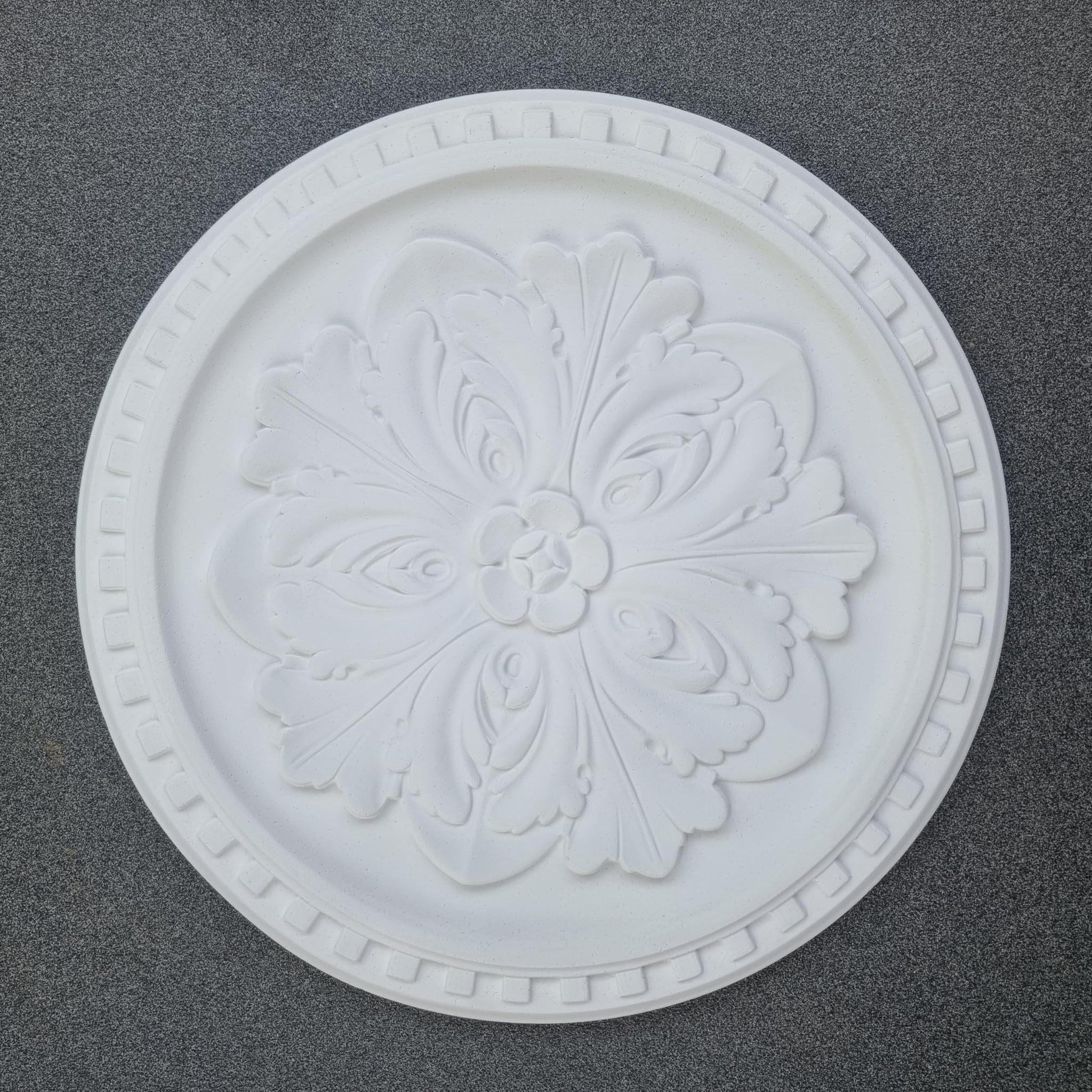 K12 Ceiling Rose Premium 42 cm Large - Floral Ceiling Medallion for Light Fittings & Chandeliers