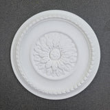 K10 Ceiling Rose Premium 41 cm Large - Floral Ceiling Medallion for Light Fittings & Chandeliers