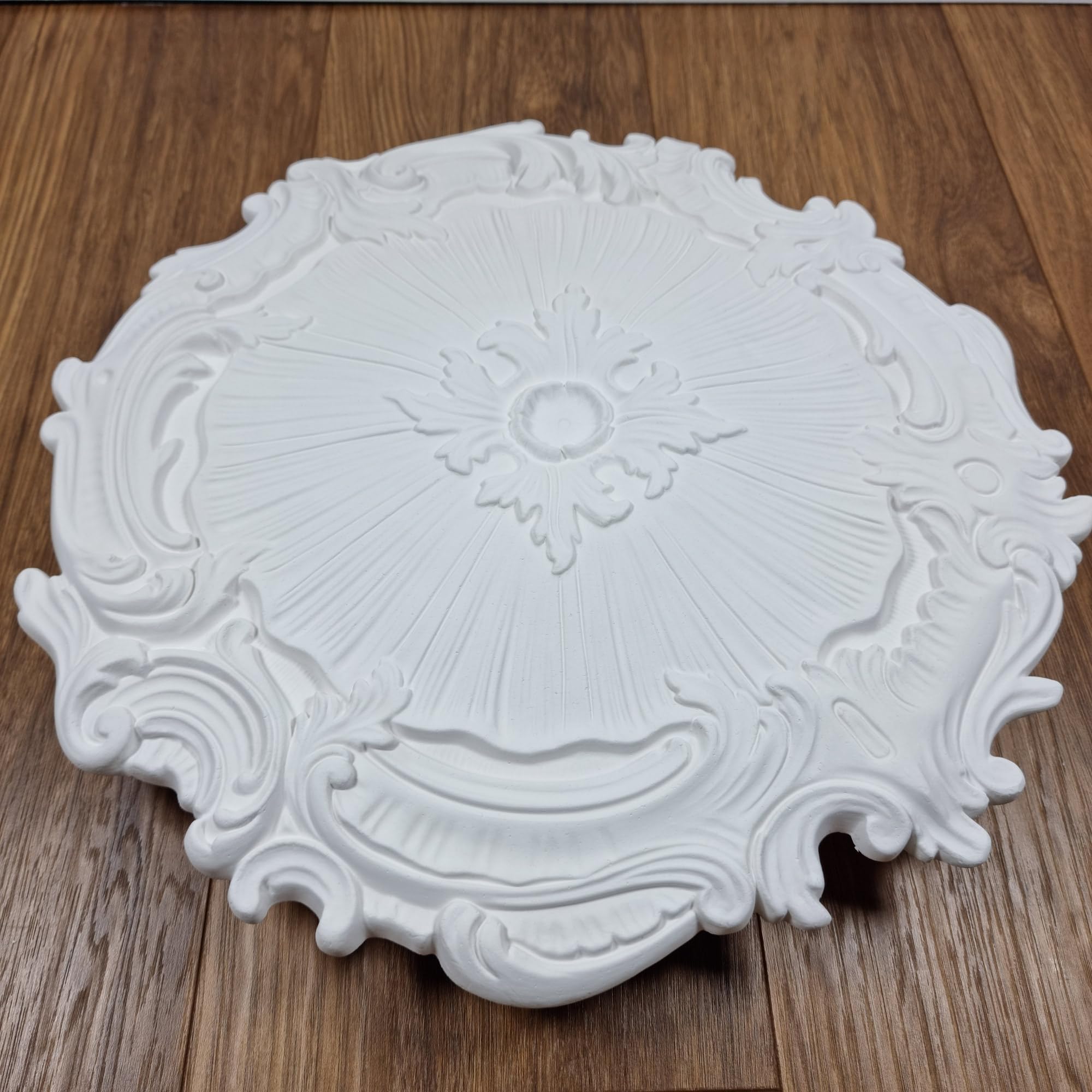 K13 Ceiling Rose Premium 43 cm Medium - Floral Ceiling Medallion for Light Fittings & Chandeliers