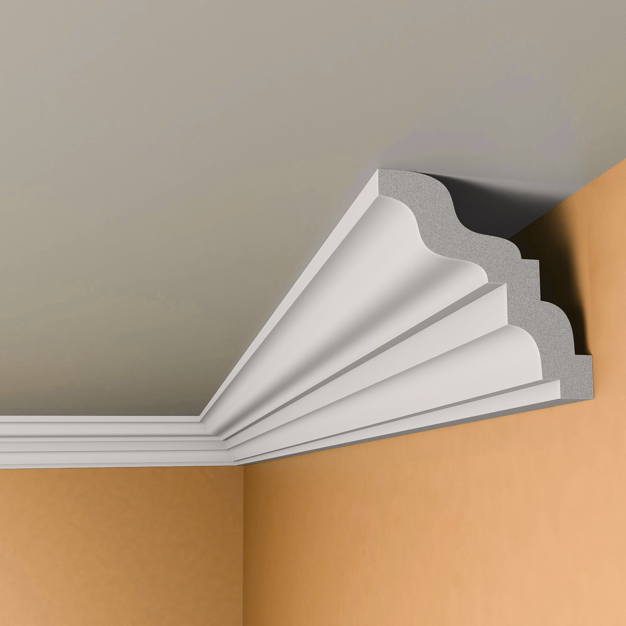 Polystyrene Coving for Wall Ceiling BSX18 Lightweight XPS