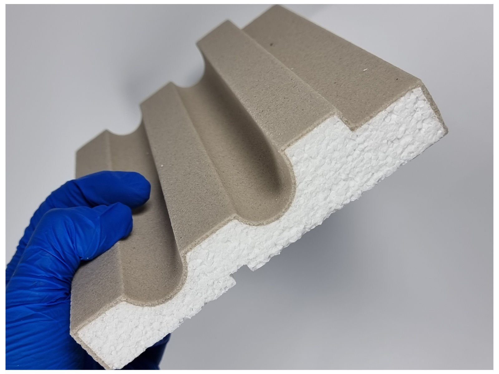 Window Frame Cornice Plaster Coated EPS O-205 35mm x 155mm