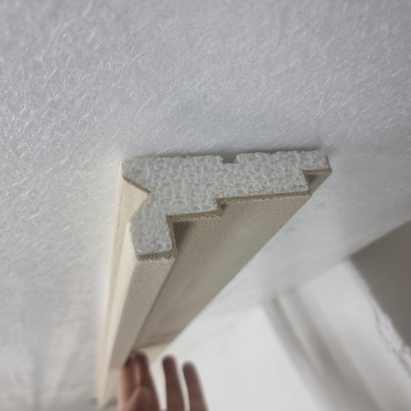 Plaster-Coated LED Sidelighting Coving SH15 100mm x 45mm | Premium Sidelight Cornice