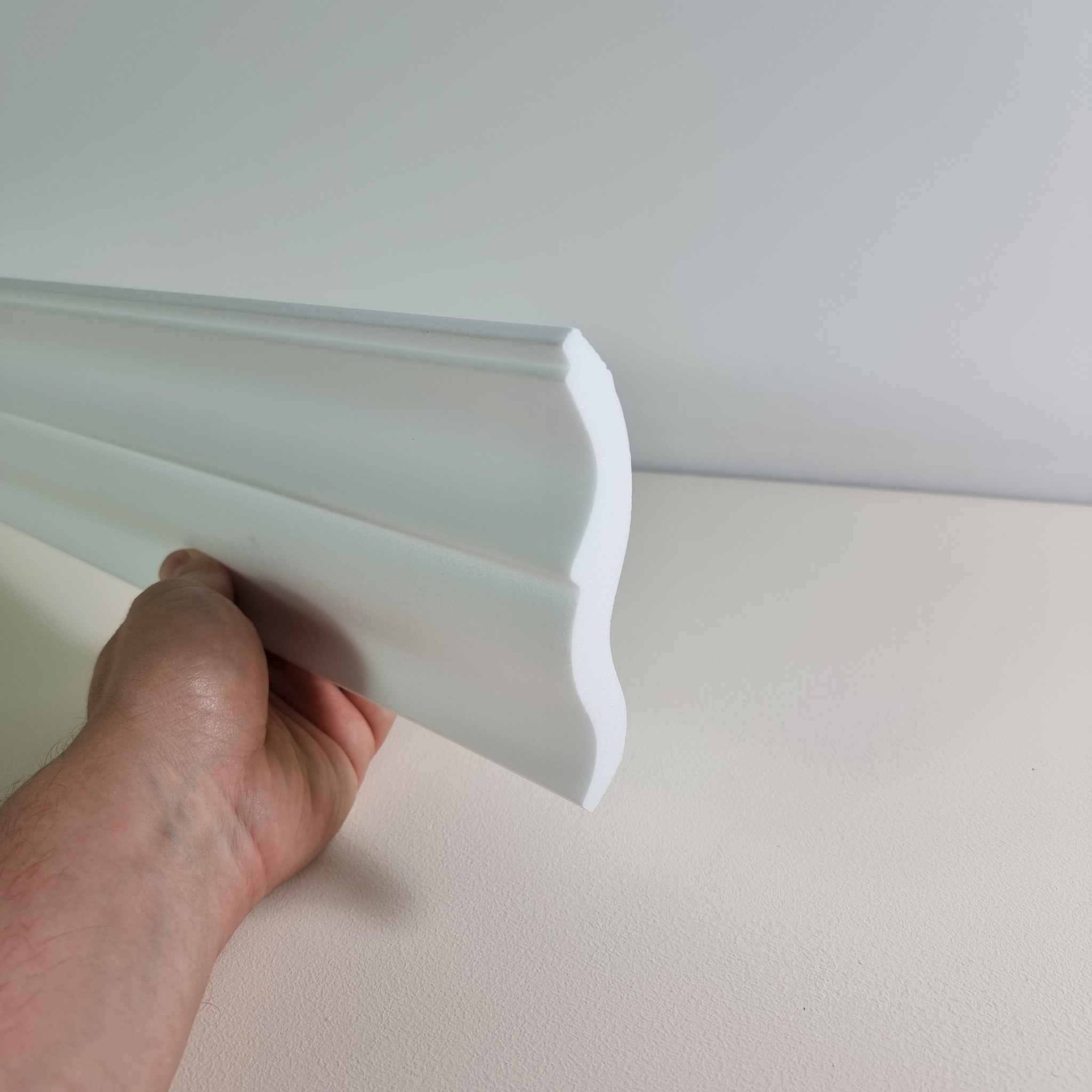 Polystyrene Coving for Wall Ceiling HL64 90mm x 85mm Lightweight XPS