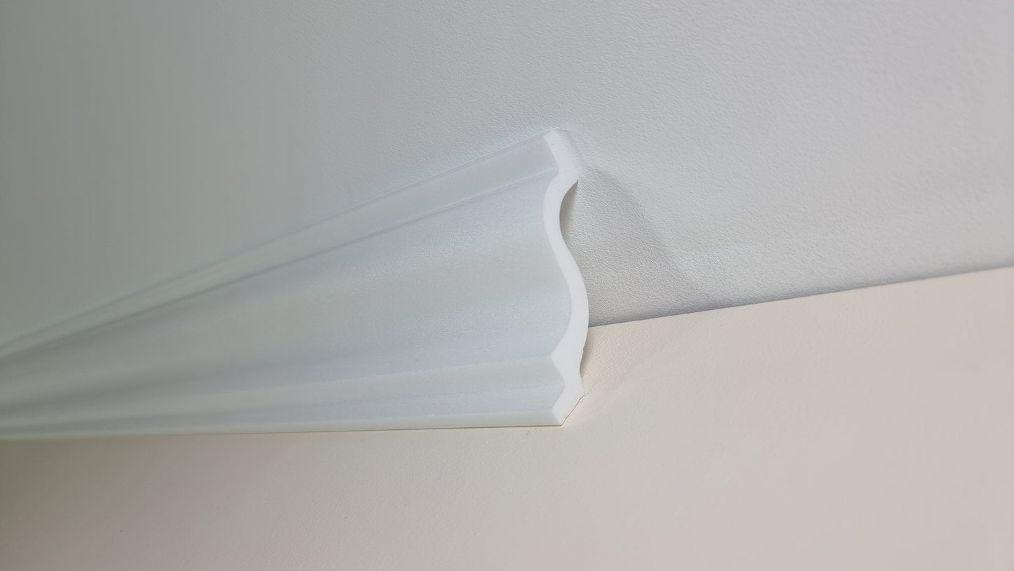 Polystyrene Coving for Wall Ceiling HL90 70x70mm Lightweight XPS