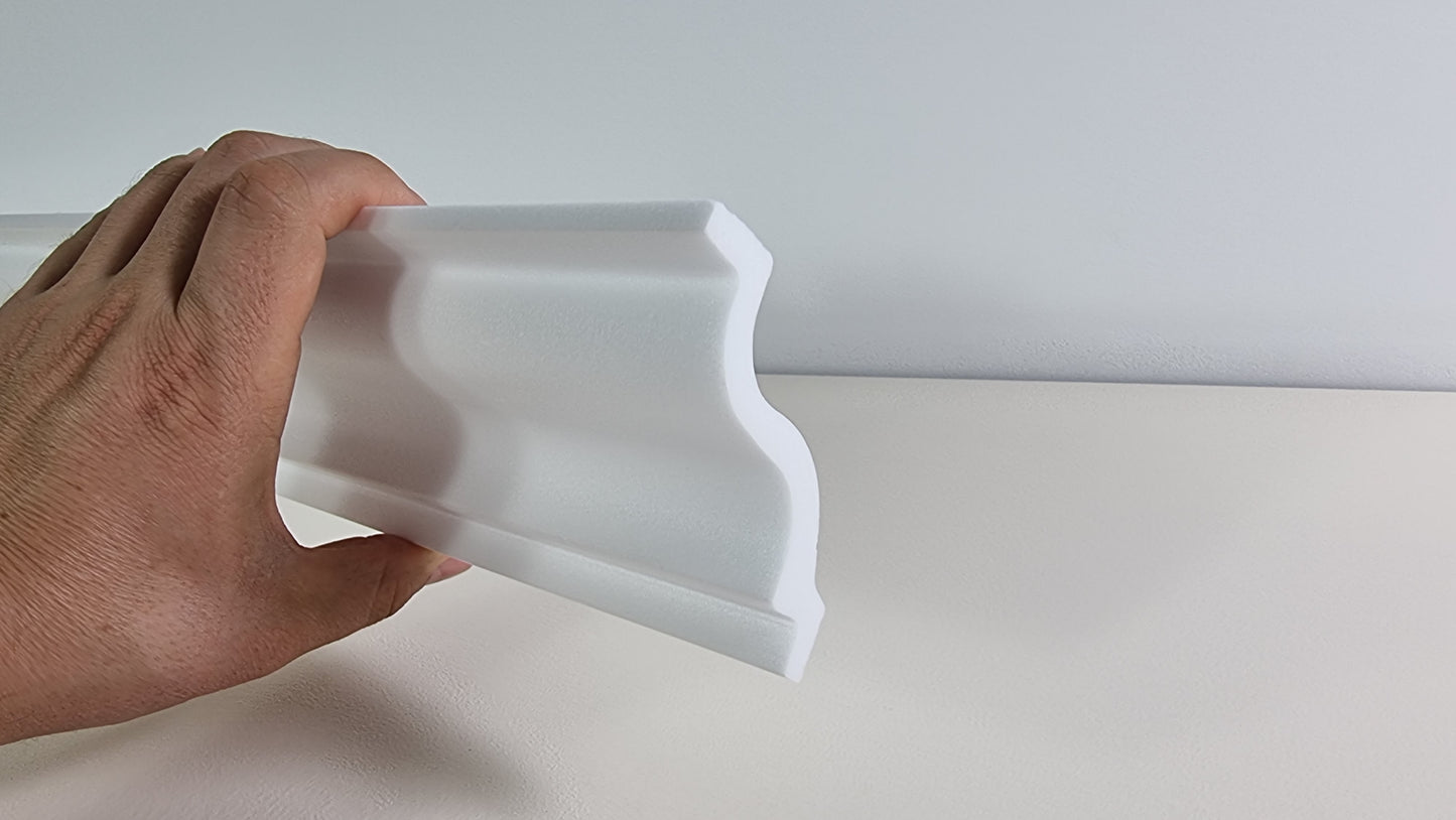 Polystyrene Coving for Wall Ceiling HL90 70x70mm Lightweight XPS