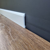 Skirting Board Trim H08P size 11mm x 80mm x 2 Meters | Water-Resistant, Durable & Paint-Ready