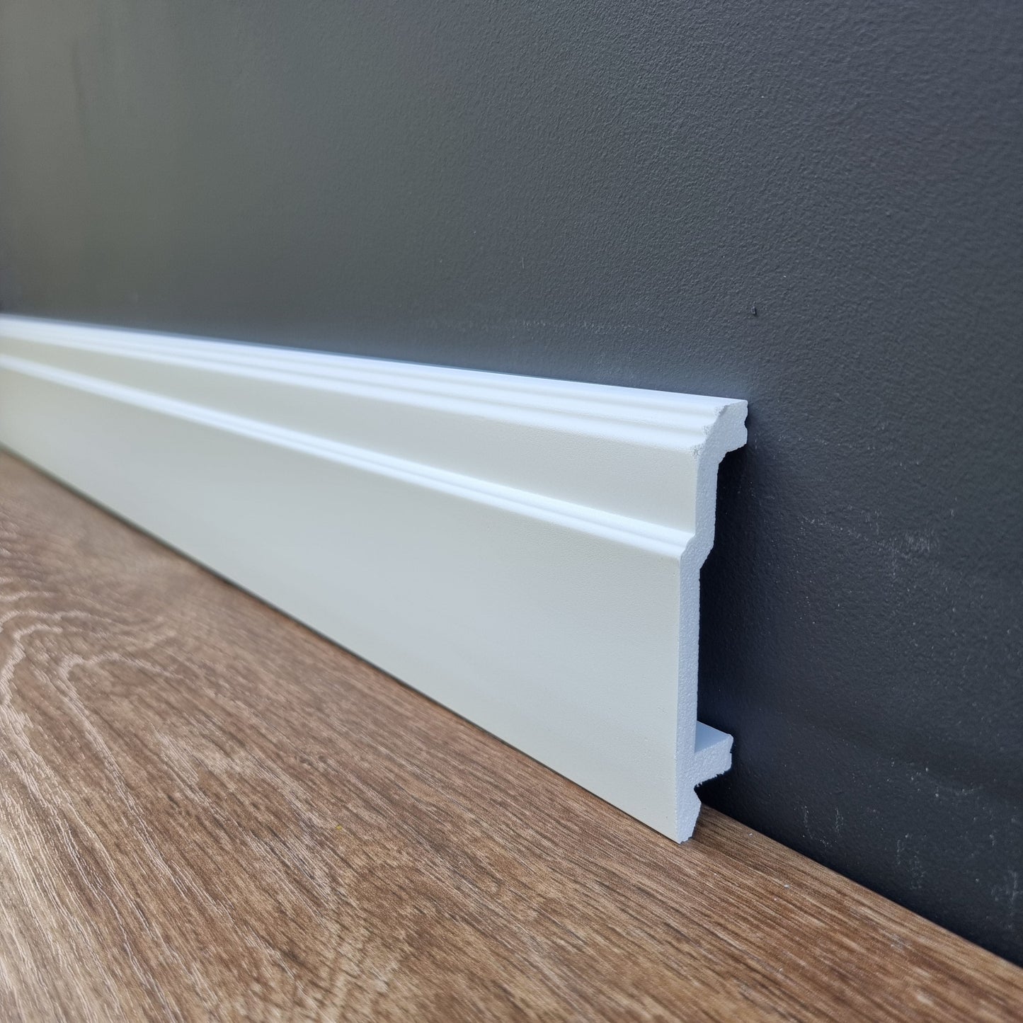 Skirting Board Trim H13P size 22mm x 103mm x 2 Meters  | Water-Resistant, Durable & Paint-Ready