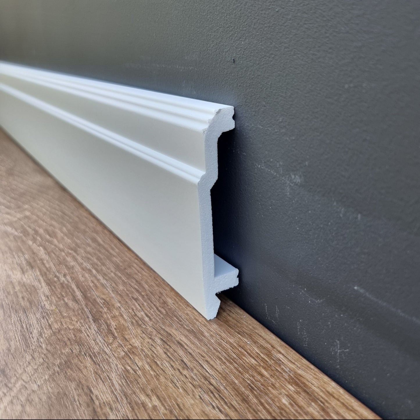 Skirting Board Trim H13P size 22mm x 103mm x 2 Meters  | Water-Resistant, Durable & Paint-Ready