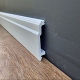 Skirting Board Trim H13P size 22mm x 103mm x 2 Meters  | Water-Resistant, Durable & Paint-Ready