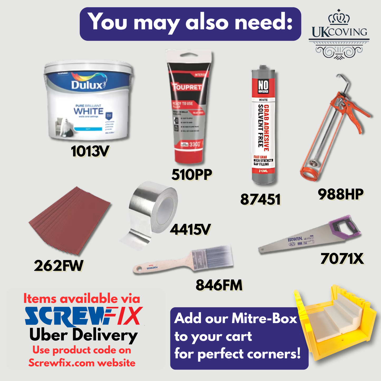 Polystyrene Coving for Wall Ceiling BSX7 Lightweight XPS