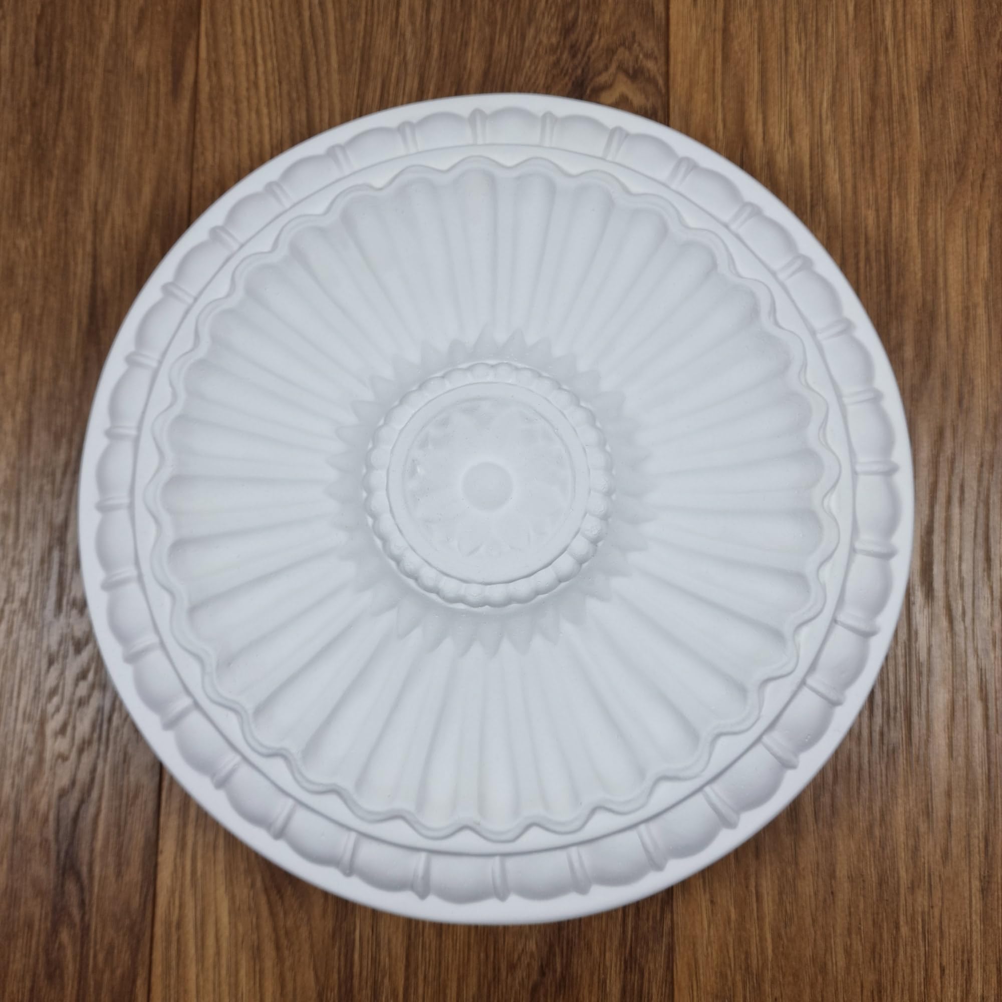 K6 Ceiling Rose Premium 28 cm Medium - Floral Ceiling Medallion for Light Fittings & Chandeliers