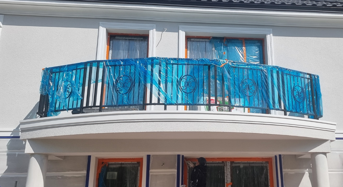 Window Frame Cornice Plaster Coated EPS O-306 40mm x 180mm