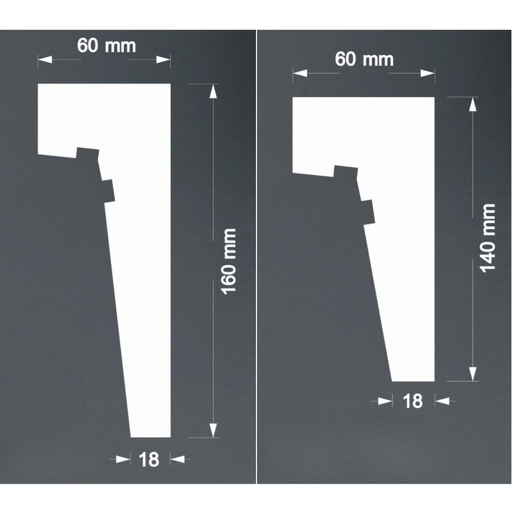 Polystyrene Curtain Coving for LED HLM Lightweight XPS