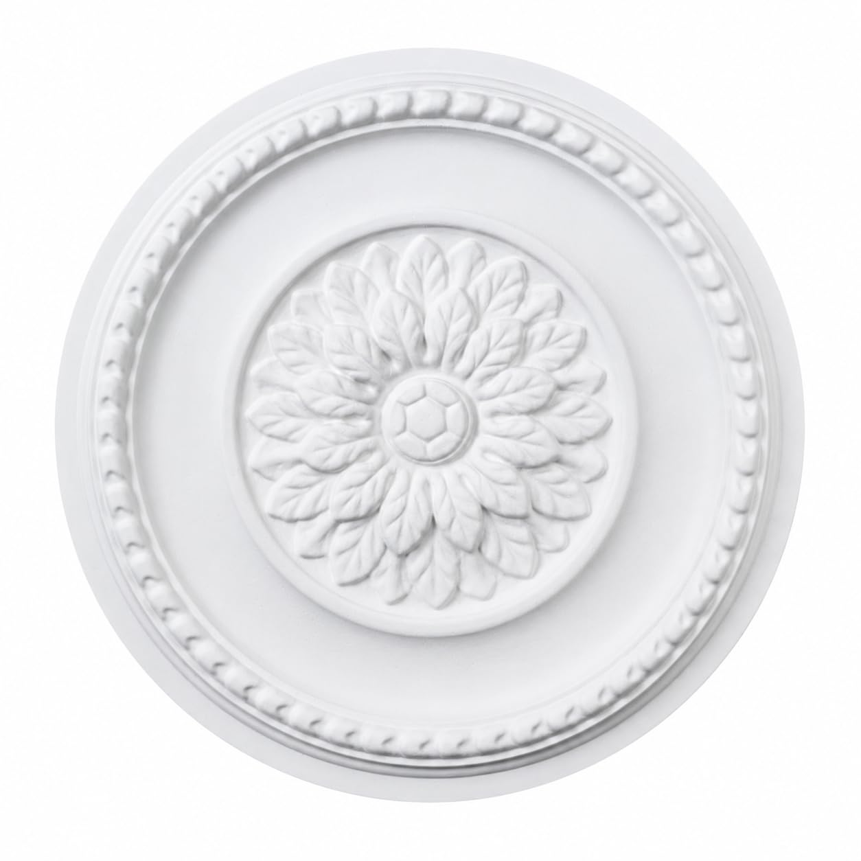 K10 Ceiling Rose Premium 41 cm Large - Floral Ceiling Medallion for Light Fittings & Chandeliers