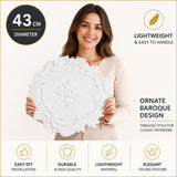 K13 Ceiling Rose Premium 43 cm Medium - Floral Ceiling Medallion for Light Fittings & Chandeliers