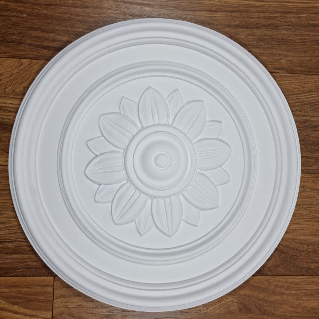 K18 Floral Ceiling Rose 52cm | Decorative PU Ceiling Centrepiece for Chandeliers & Pendant Lights