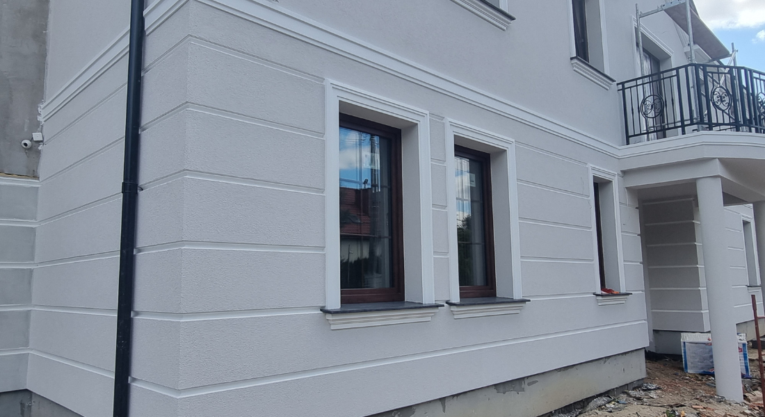 Window Frame Cornice Plaster Coated EPS O-306 40mm x 180mm