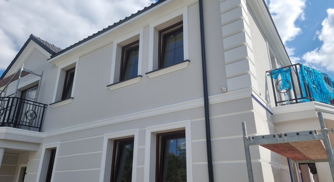 Window Frame Cornice Plaster Coated EPS O-306 40mm x 180mm