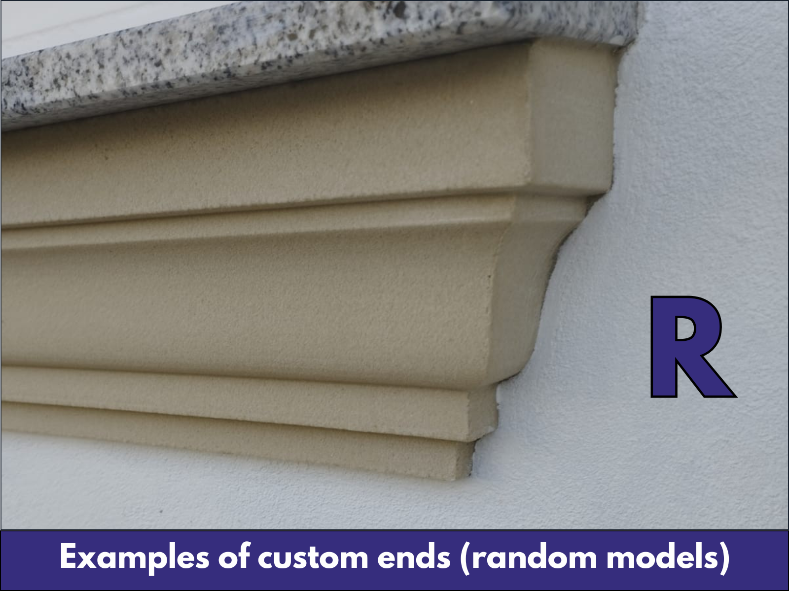 Window Frame Cornice Plaster Coated EPS O-110 30mm x 120mm