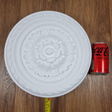K8 Ceiling Rose Premium 30 cm Medium - Floral Ceiling Medallion for Light Fittings & Chandeliers