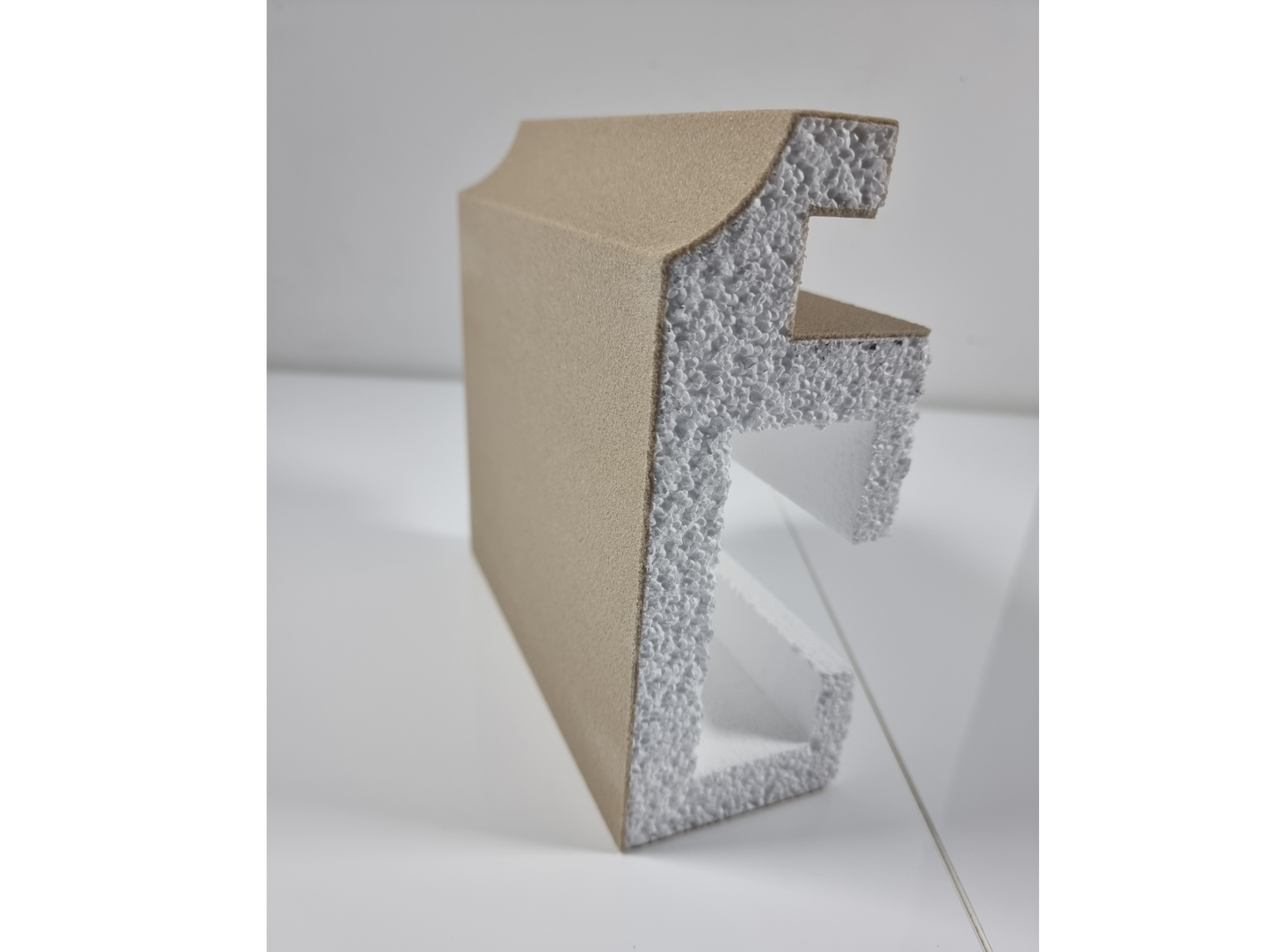 Plaster-Coated LED Downlighting Coving GU10HB 200mm x 80mm | Premium Downlight Cornice