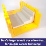 Plaster-Coated LED Downlighting Coving GU10H 200mm x 80mm | Premium Downlight Cornice