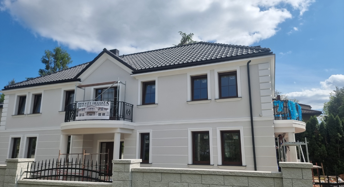 Window Frame Cornice Plaster Coated EPS O-214 35mm x 140mm