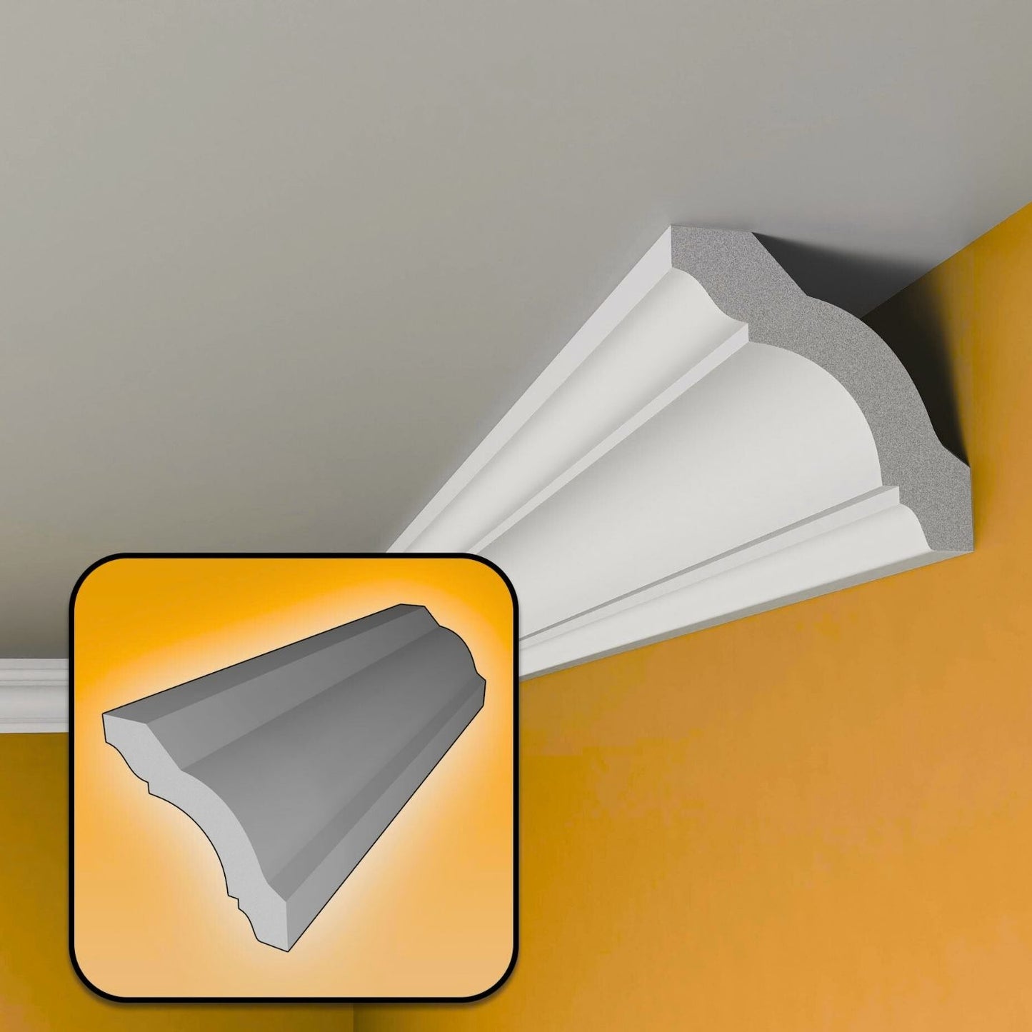 BFA1 Polystyrene Coving for Wall Ceiling  Lightweight XPS