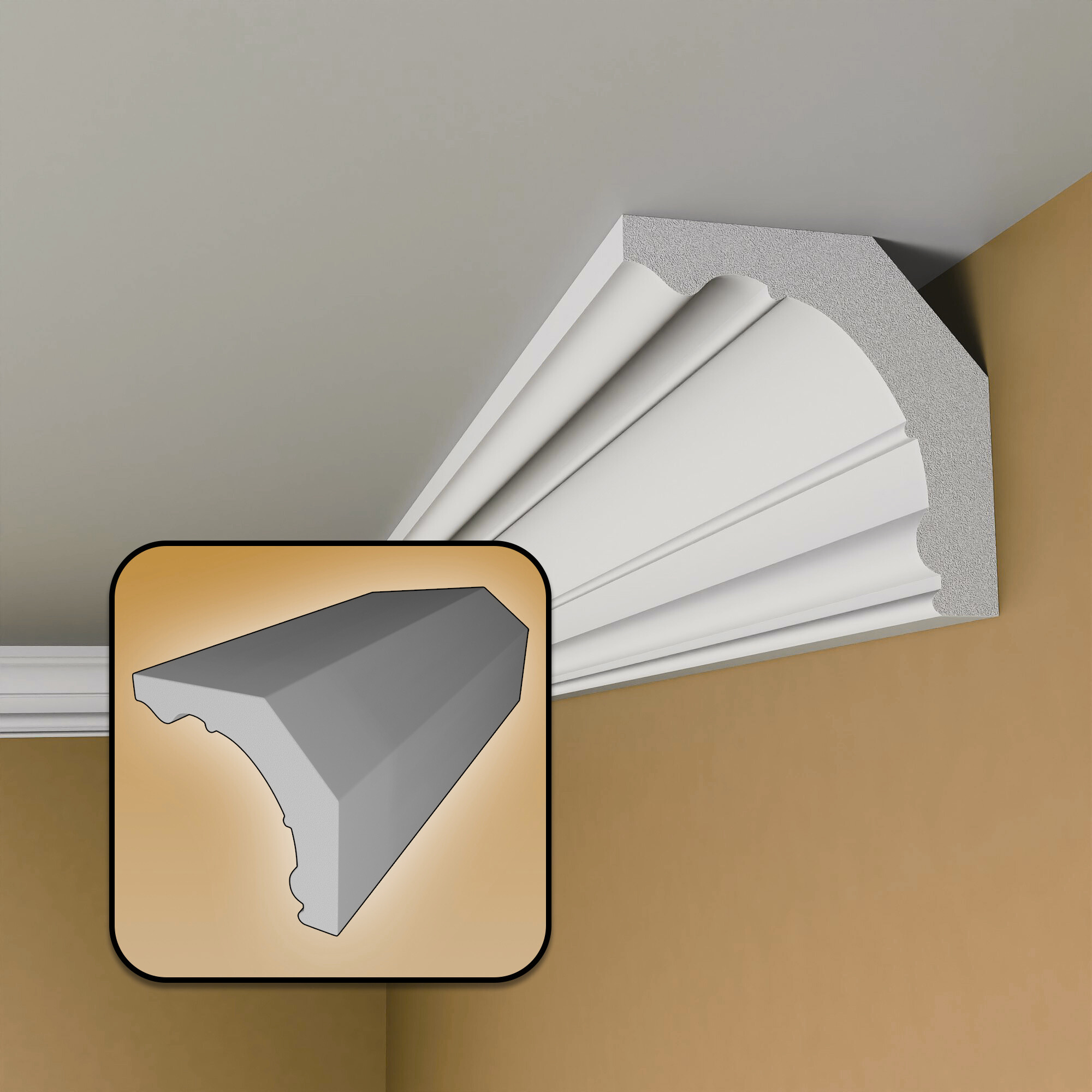 BFA10 - Lightweight XPS Ceiling Wall Coving