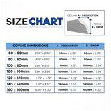 BFA1 Polystyrene Coving for Wall Ceiling  Lightweight XPS