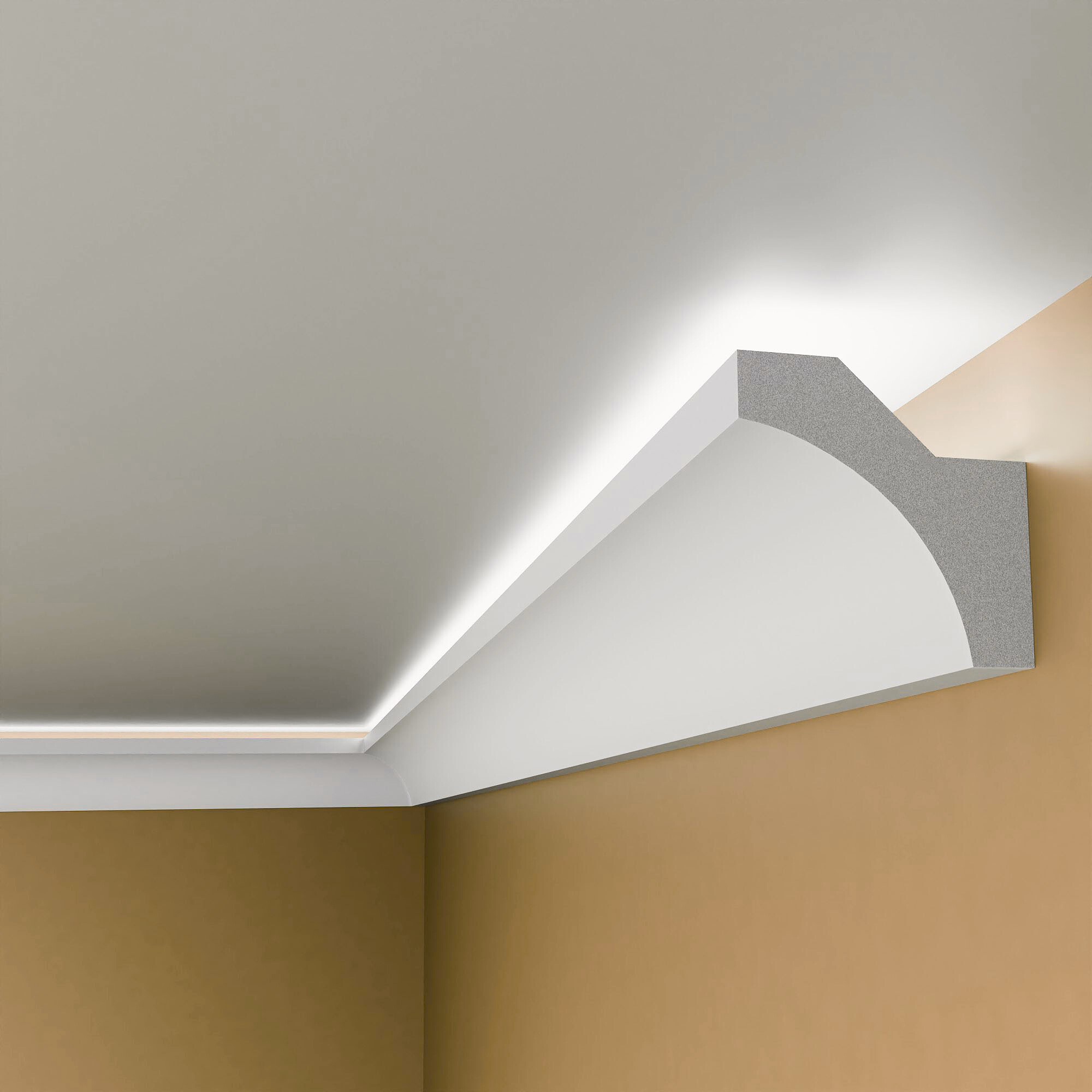 BFS12 - Lightweight XPS Uplighting Coving for LED Lights