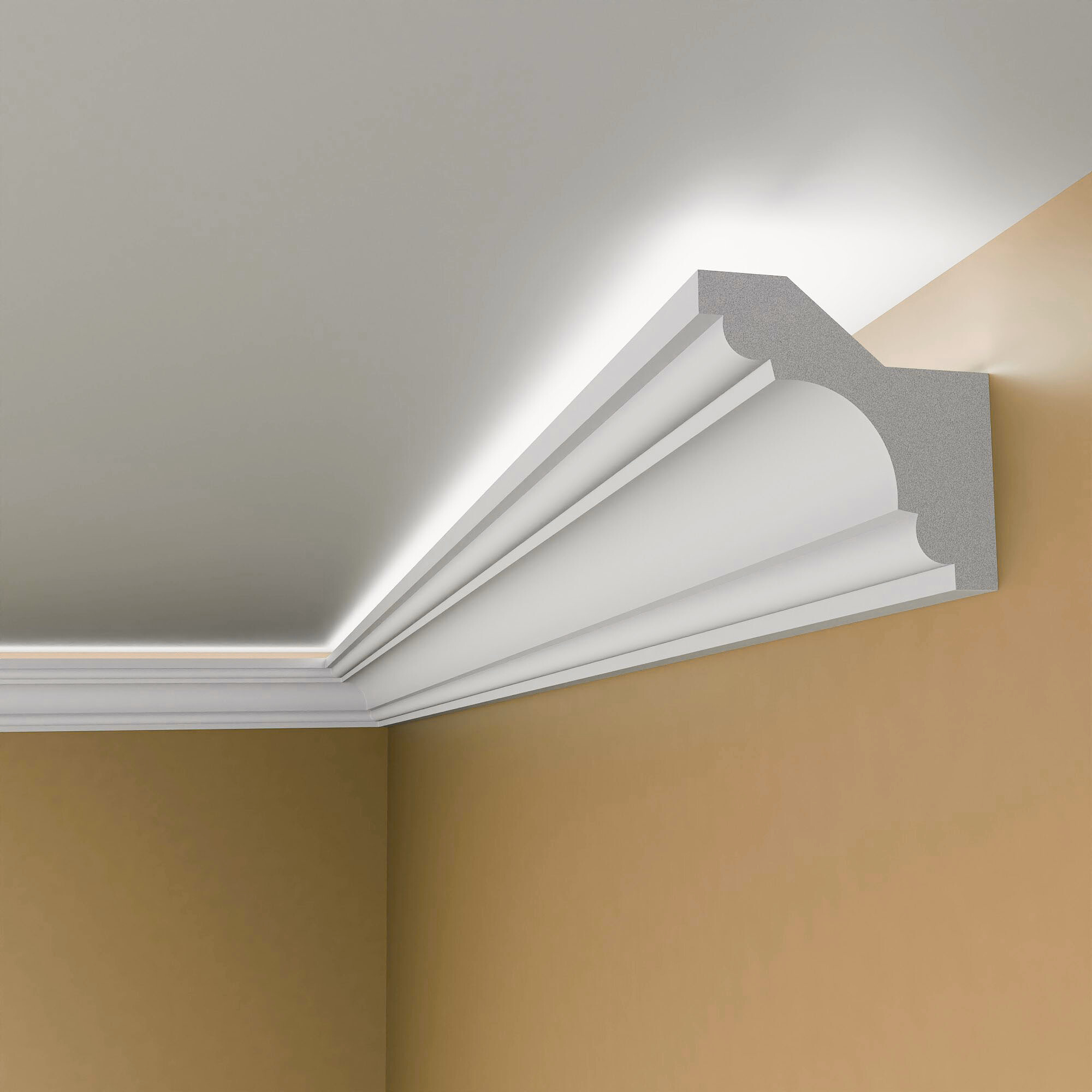 BFS2 - Lightweight XPS Uplighting Coving for LED Lights - Best Seller