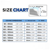 BFS2 - Lightweight XPS Uplighting Coving for LED Lights - Best Seller