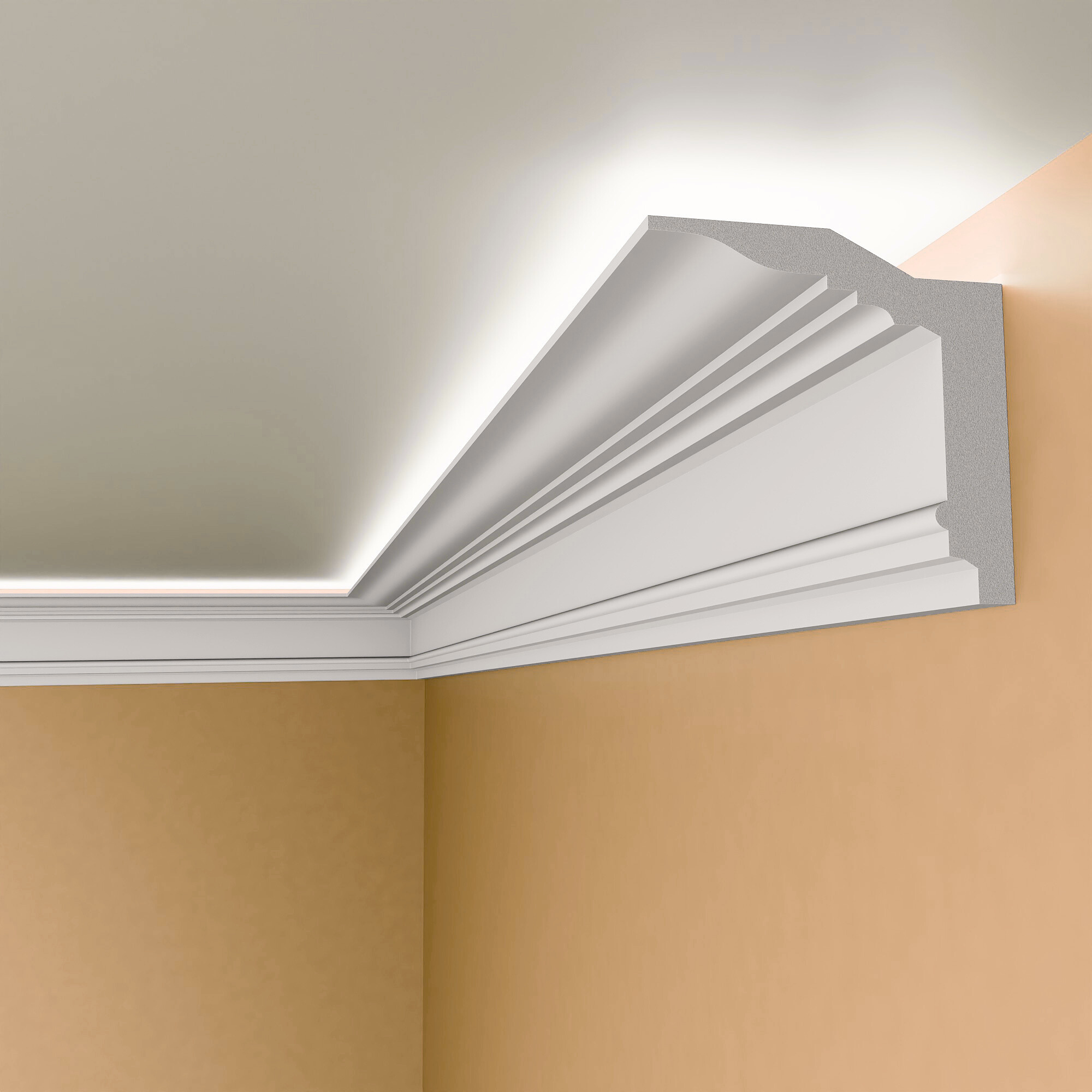 Polystyrene Coving for LED BFS7 Lightweight XPS