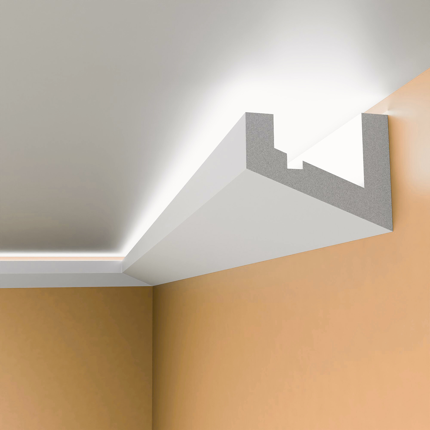 BGS1 - Lightweight XPS Uplighting Coving for LED Lights