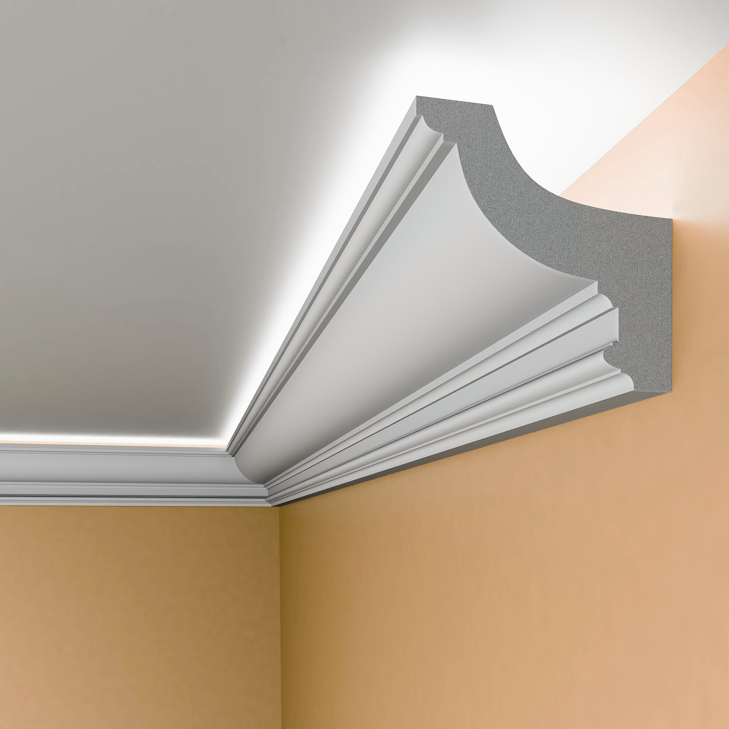 BGS5 - Lightweight XPS Uplighting Coving for LED Lights