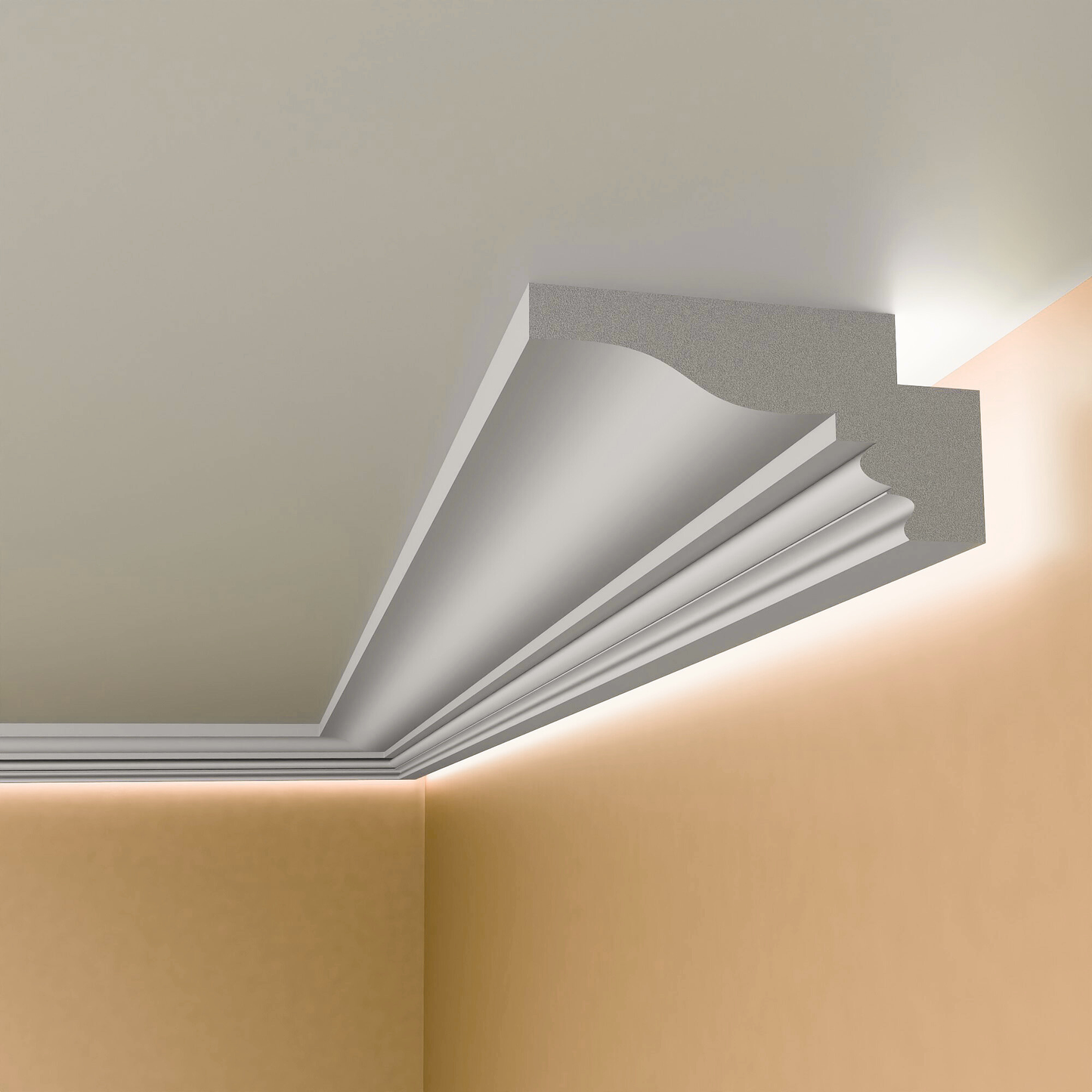 BGX12 - Lightweight XPS Sidelighting Coving for LED Lights