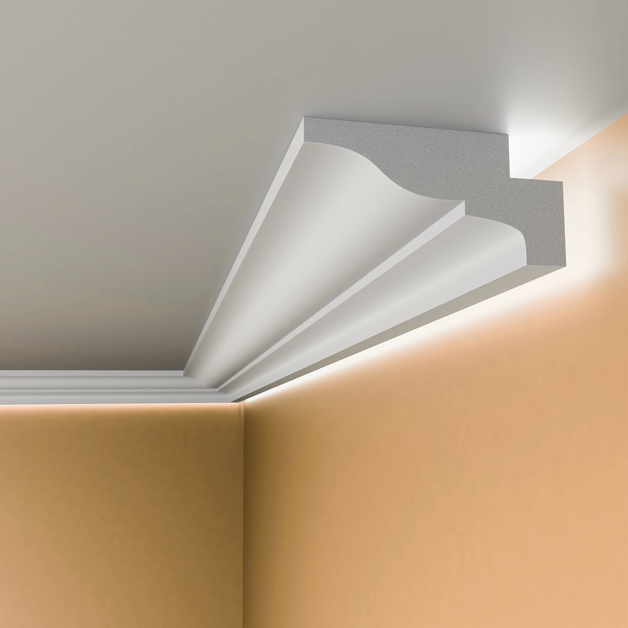 BGX5 - Lightweight XPS Sidelighting Coving for LED Lights