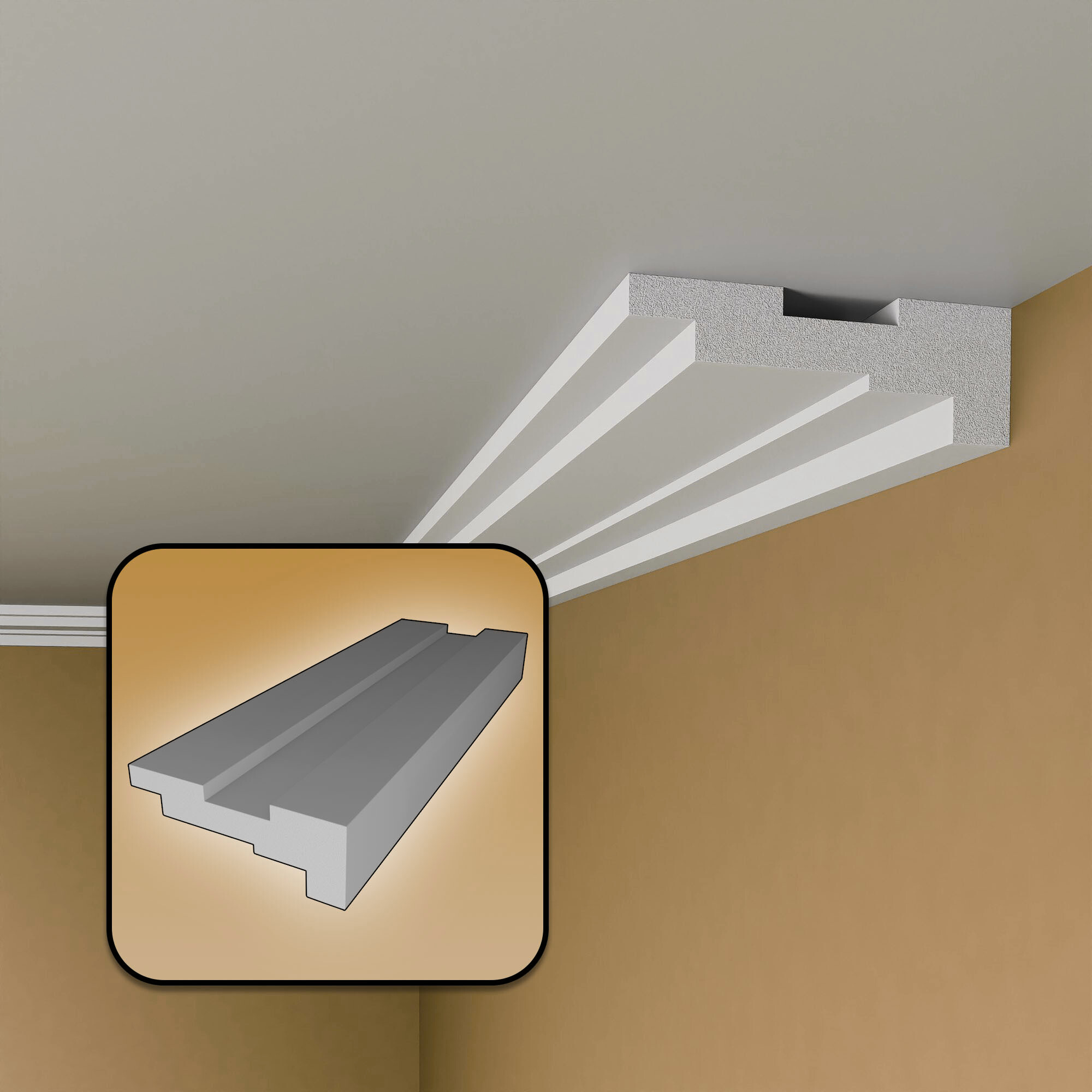BLX5 - Lightweight XPS Ceiling Wall Coving SINGLE