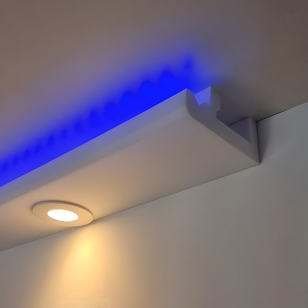 Lightweight XPS Coving for LED C4D 130mm x 60mm