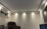 Plaster-Coated LED Downlighting Coving GU10HA 200mm x 80mm | Premium Downlight Cornice