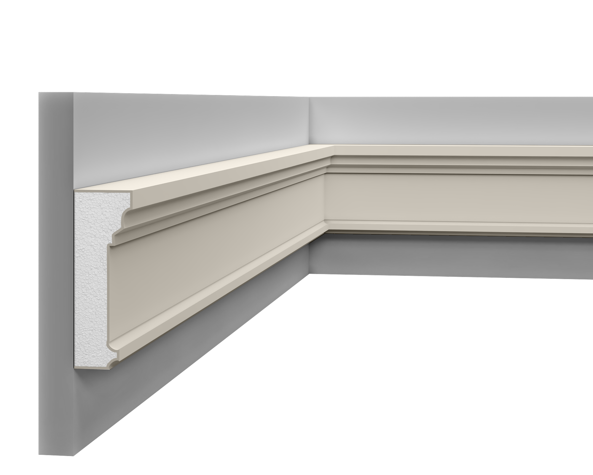 Window Frame Cornice LP044 125mm x 42mm