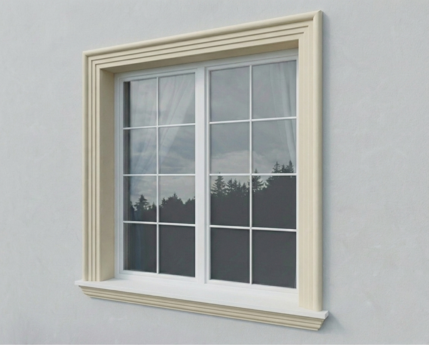 Window Frame Cornice LP017 145mm x 35mm