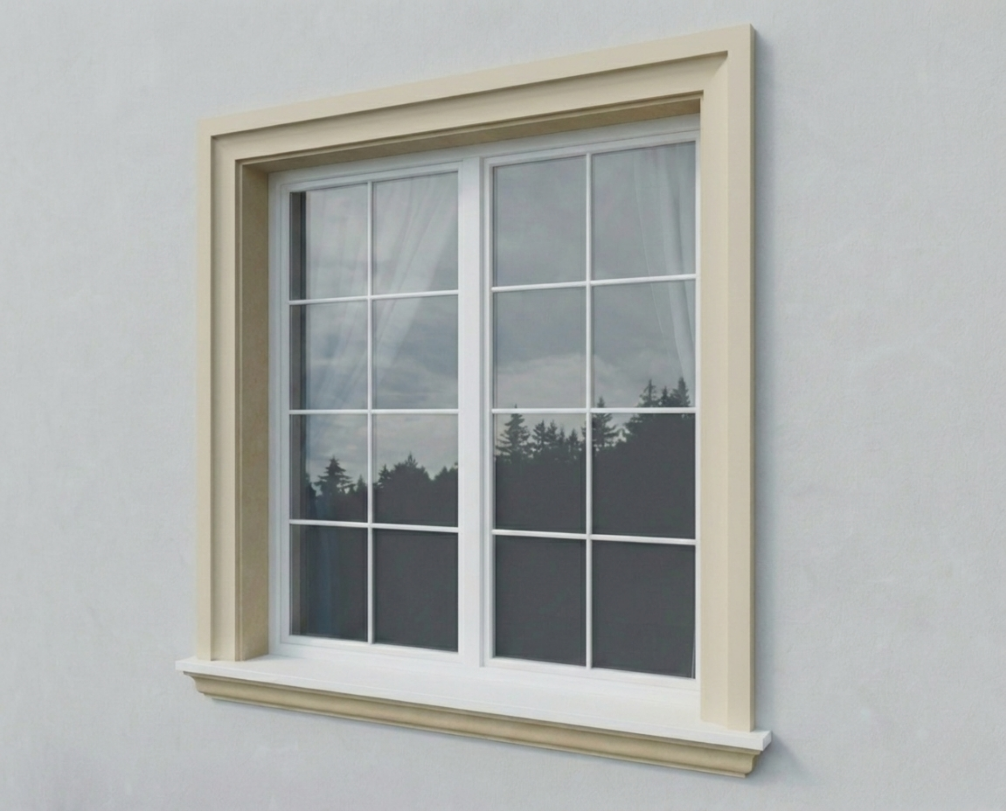 Window Frame Cornice LP054	140mm x 35mm