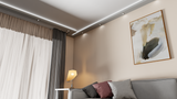 Plaster-Coated LED Downlighting Coving LU4HB 130mm x 60mm | Premium Downlight Cornice