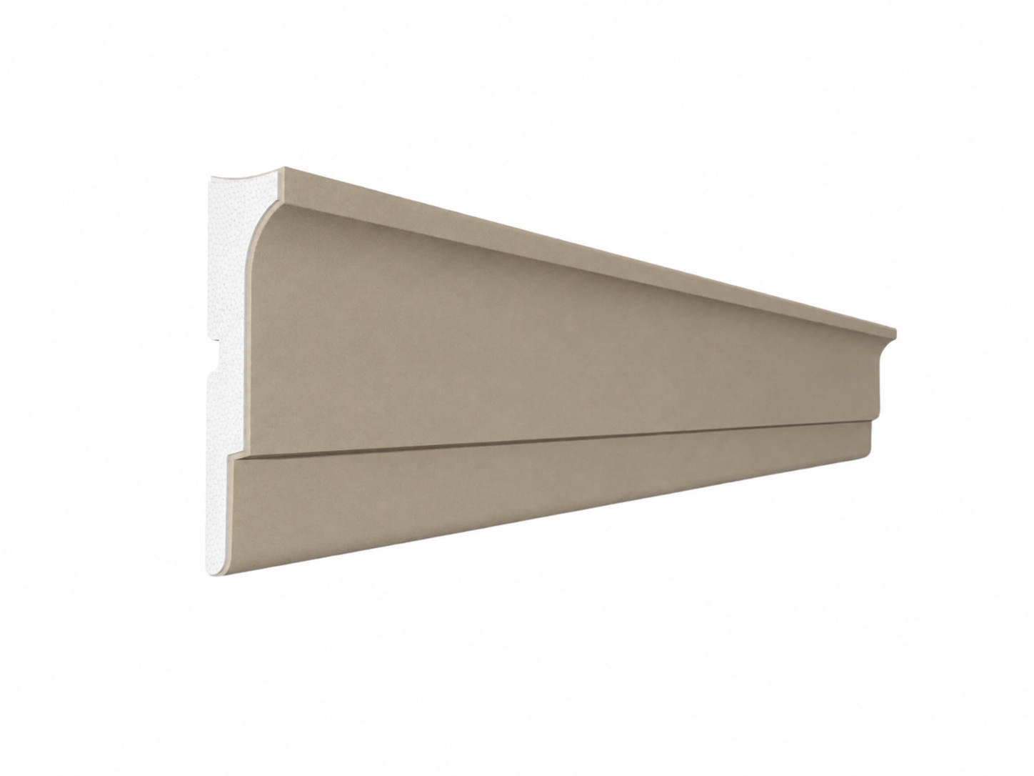 Window Frame Cornice Plaster Coated EPS O-106 35mm x 125mm