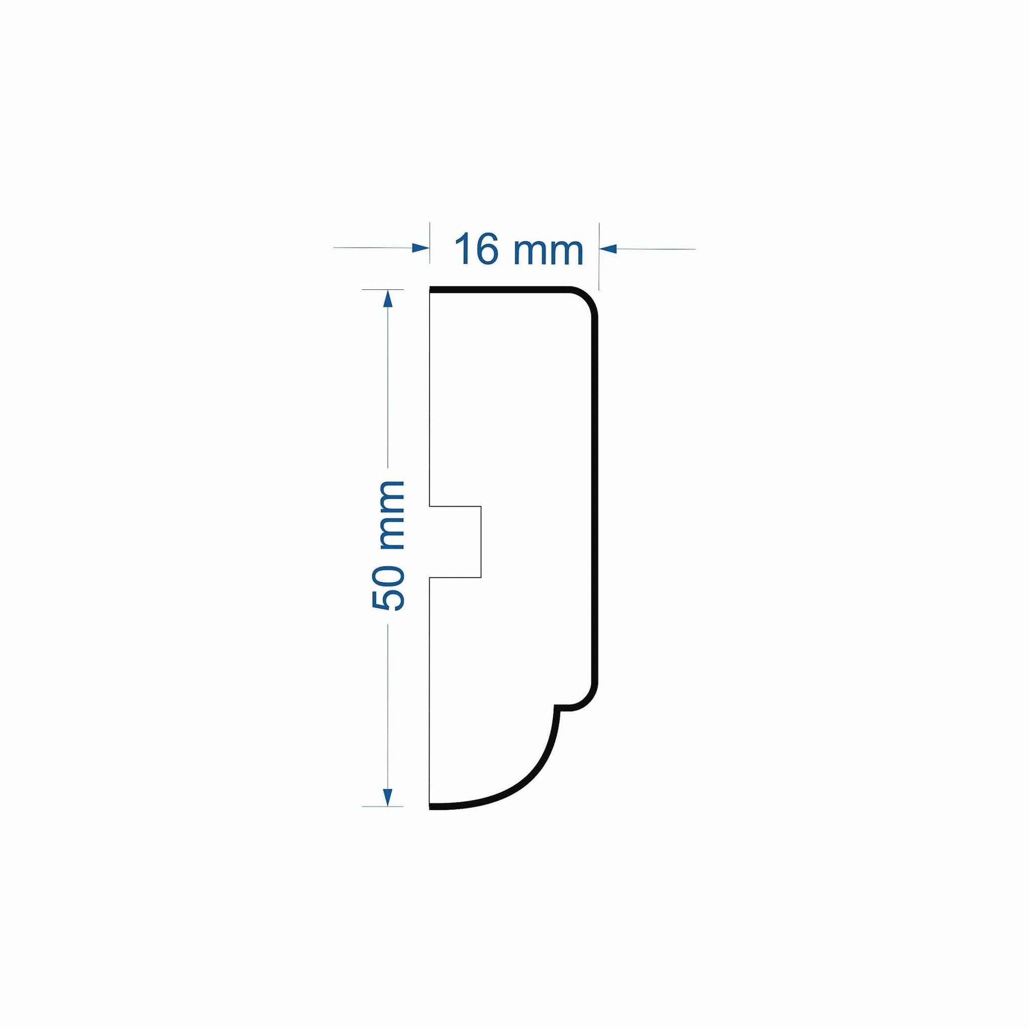 Window Frame Cornice Plaster Coated EPS O-26 16mm x 50mm