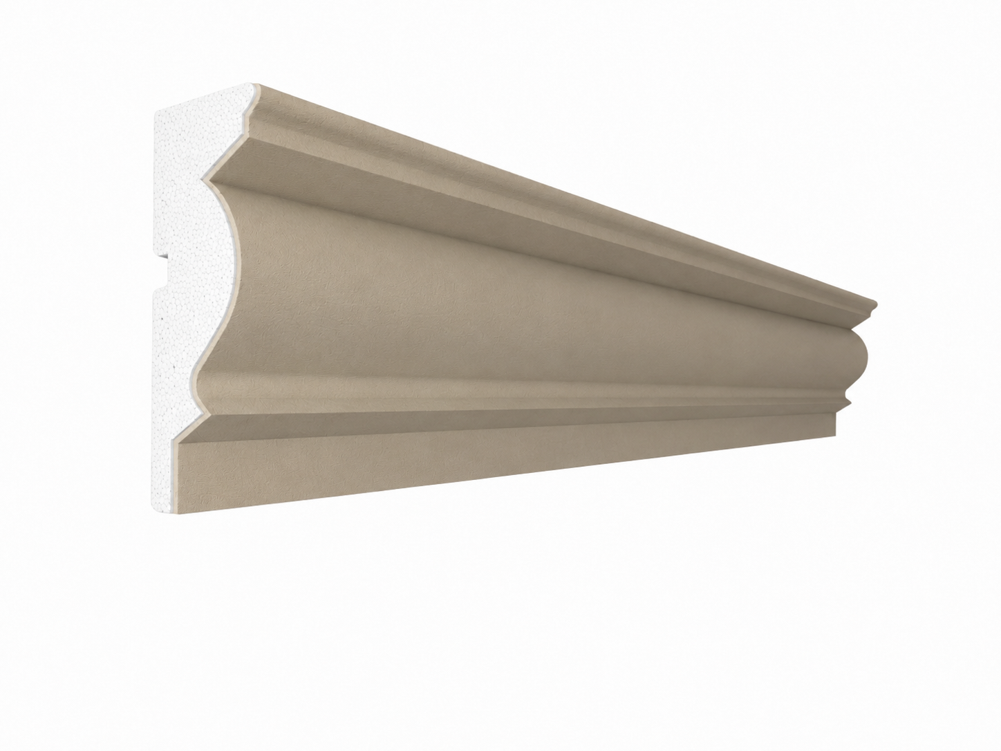 Window Frame Cornice Plaster Coated EPS O-31 35mm x 90mm