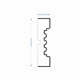 Window Frame Cornice Plaster Coated EPS O-29 30mm x 120mm