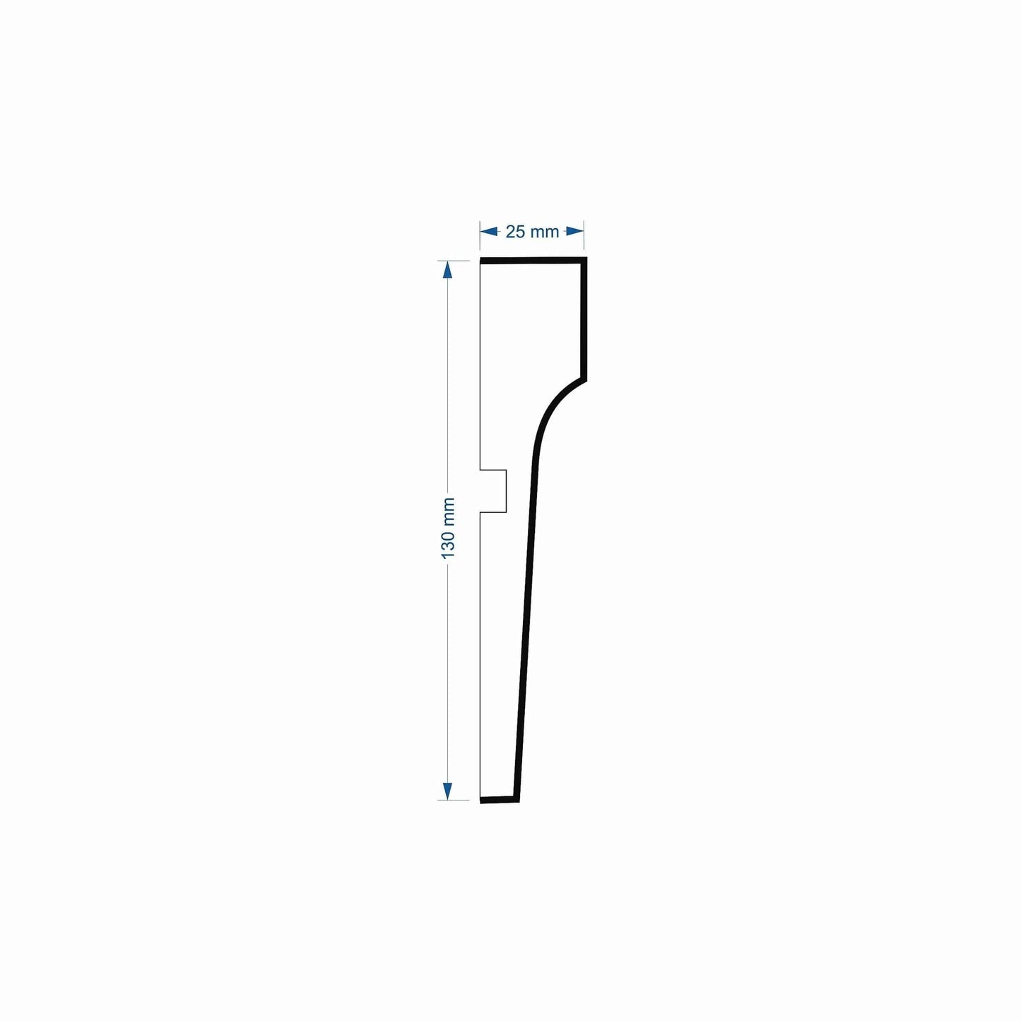 Window Frame Cornice Plaster Coated EPS O-105 25mm x 130mm
